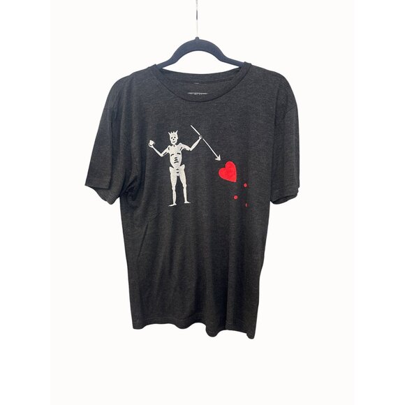 Black Rifle Coffee Co Devil Heart Skeleton  Heart Graphic Tee M - Picture 3 of 5